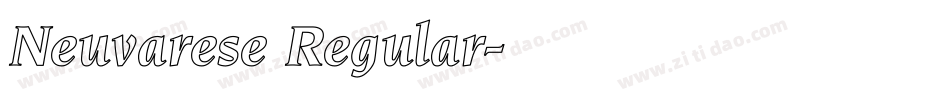 Neuvarese Regular字体转换